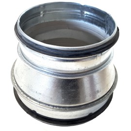 Intelmann Spiral Duct Pipe Reduction Diameter 125 to Diameter 100
