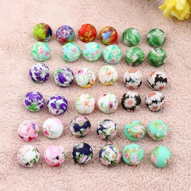 36 abalorio de silicona para pulseras, llaveros, bolígrafos de 15 mm a granel, estampado de hojas de flores, primavera, focal, de silicona, abalorio sueltas, collares, accesorios de joyería para
