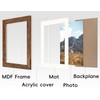 SNXJWA Brown 5x7 Picture Frame with Mat for 4x6 Display,