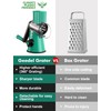 Geedel Rotary Cheese Grater with 3 Interchangeable Blades, Kitchen Mandoline
