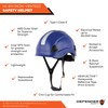 Defender Safety H1-EH Safety Helmet Hard Hat with Visor ANSI