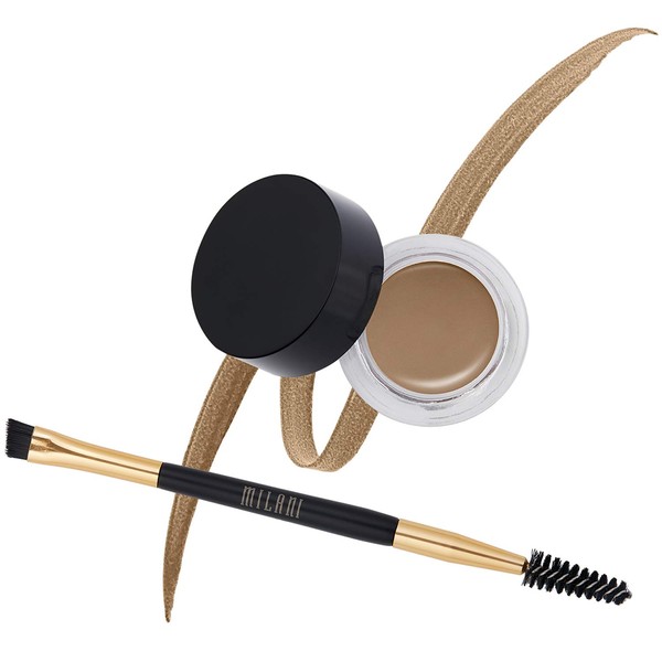 Milani Stay Put Brow Color - Soft Brown (0.09 Ounce) Vegan, Cruelty-Free Eyebrow Color that Fills and Shapes Brows
