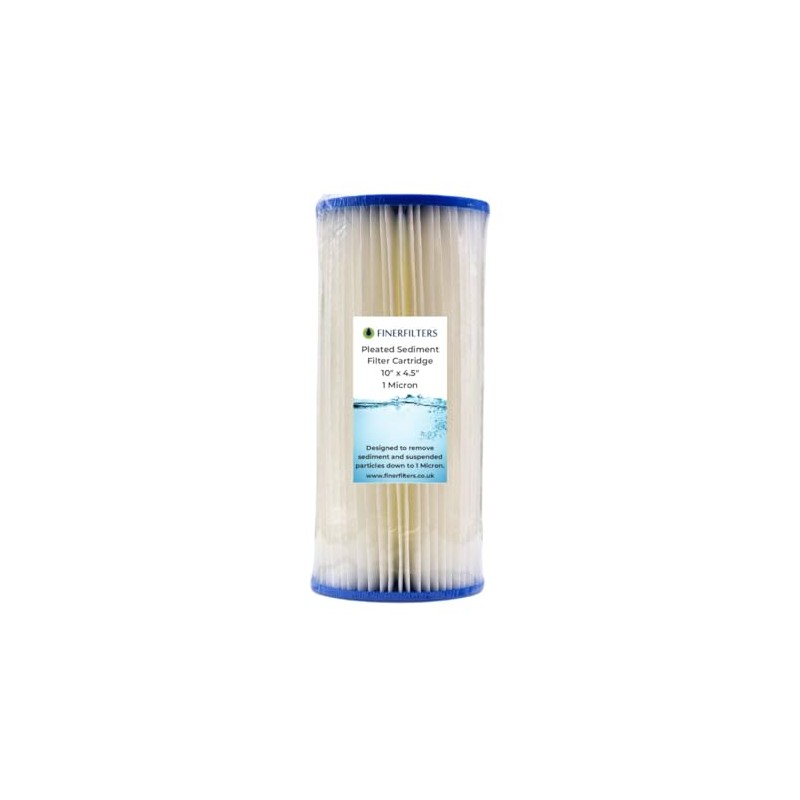 10" Jumbo Pleated Sediment Water Filter | 1 Micron, 10"