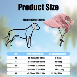Dog Baseball Cap, Summer Dog Sun Protection Hat Adjustable Pet Cat Dog Baseball Hat Visor Cap with Ear Holes for Puppy Small Medium Large Dogs (Pink, M)