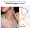 abooxiu Cylinder Urn Necklace for Ashes Cremation Jewelry/Keychain for human