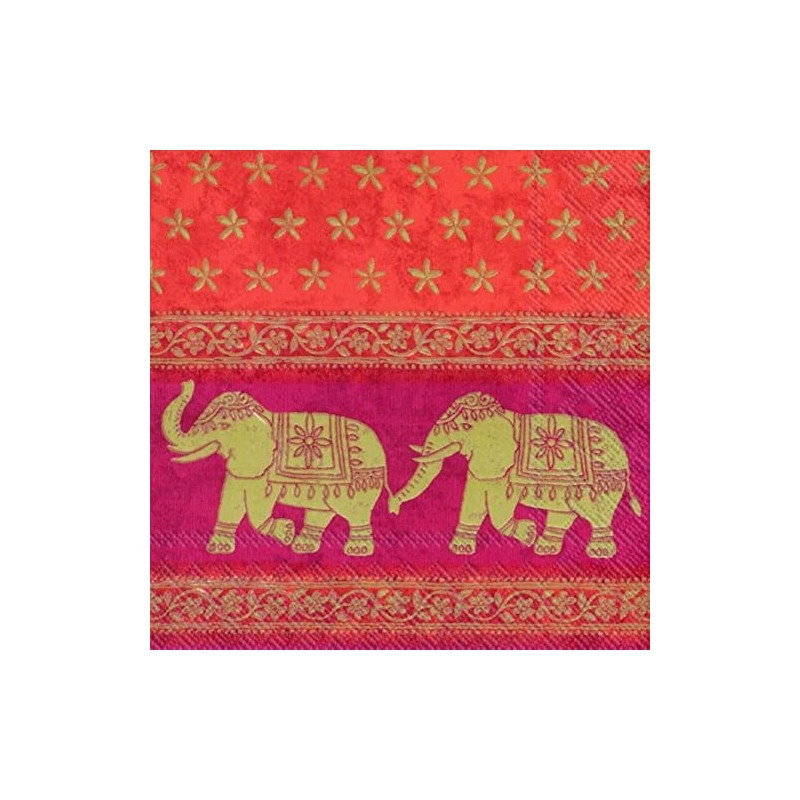 Ihr Home Marani red lunch napkins, MARANIMARANI red lunch napkins,
