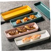 OFFSCH Long Ceramic Sushi Serving Dish Snack Trays Decorative Home