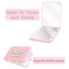 Aganmi Travel Essentials Accessories LED Mini Makeup Mirror Pearl Initial