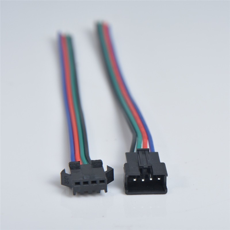 MagicW 20 Pair 4 Pin 4P JST SM Connector Male