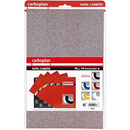 Grafoplás | Pack of 10 Red Transfer Paper, 21 x 33 cm, Perfect for Arts and Crafts, Wood, Paper, Canvas, Carboplan