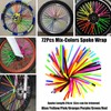 TDR 72pc Motorcycle Wheel Spoke Skin Cover Kit - 24cm