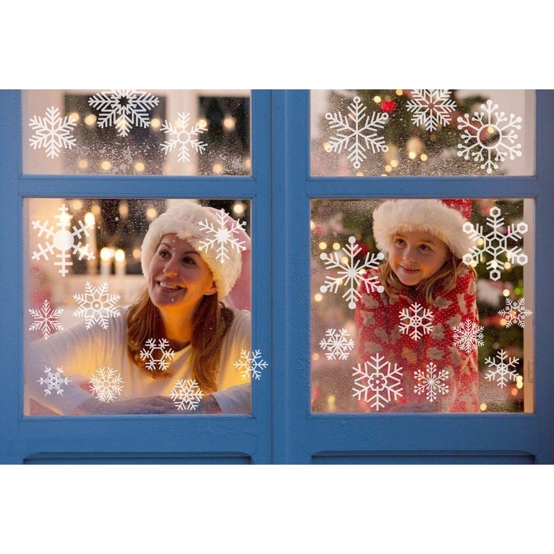 Christmas Electrostatic Stickers, Wall Stickers, Window Stickers, Snow Stickers　　
