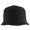 Armycrew Big Size Oversized Microfiber Reversible Bucket Hat - Black