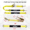 Autofonder 4 Pack 2” Heavy Duty Car Ratchet Tie Down