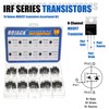 BOJACK 10 Values 50 Pcs IRFZ44N IRF510N IRF530N IRF540N IRF640N