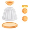 8 PCS Pudding Moulds,Pudding Cups with Lid,Mini Jelly Moulds, Pudding