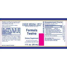 Pure Herbs: Formula Twelve - 1 oz.