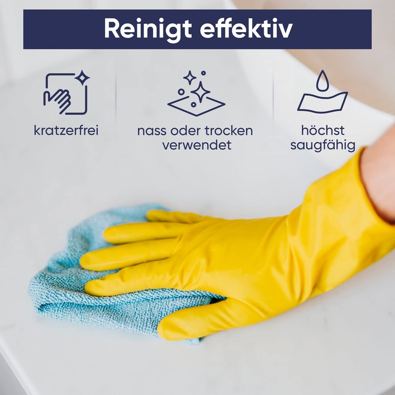 Okaei Microfibre Cloths Pack of 24, Cleaning Cloths, All-purpose Cloths,