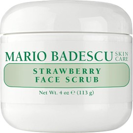 Mario Badescu Exfoliante facial de fresa para todo tipo de piel Exfoliante facial que afina la piel apagada Formulado con semillas de fresa y harina de maíz 113 gr