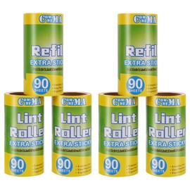 COMMEMA Lint Roller Refills - 6 Pack with 540 Sheets - Pet Lint Remover for Clothes, Furniture, Carpet - Dog & Cat Hair Removal