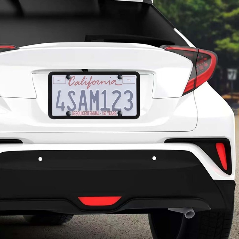 OUCPC 1 Pack Clear License Plate Covers and Frames, Car