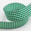 Green Gingham Ribbon 16mm x 10 Metres