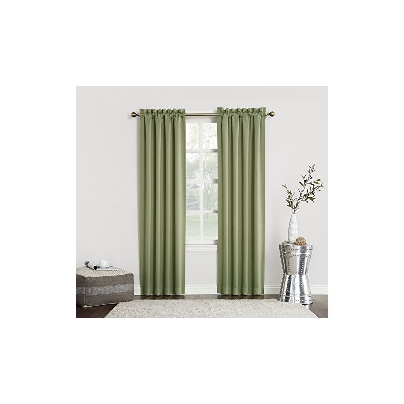 Sun Zero - Panel de cortina Easton Blackout con bolsillo