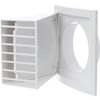 Ø 125mm / 5 inch White Plastic Cowled Ventilation Grille