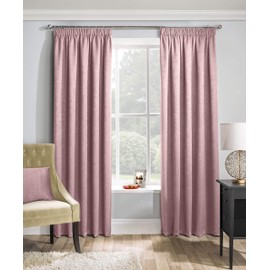 Enhanced Living Matrix Blush Pink, Tape Top Curtain, Thermal, Blockout Curtain (Cushion Cover - 17" x 17" (43cm x 43cm))