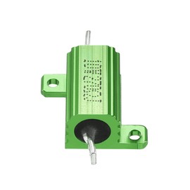 sourcing map Aluminum Housing Resistor 10W 270 Ohm Green Wire for Rod 10W270RJ