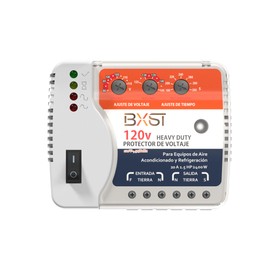 BXST Surge Protector, 20A Voltage Regulator, Wiring Heavy Duty Power Surge Protector Outlet for Refrigerator, TV, Computer and Home Appliance, Adjustable, LED Display Screen, 120V, 2400W, 140J