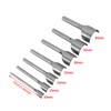 7pcs Set DIY Leather Carft Half -Round Punch Belt End