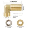 Worldwhere Wall Mount Commercial Faucet Installation kit,Brass 2 Pack Backsplash