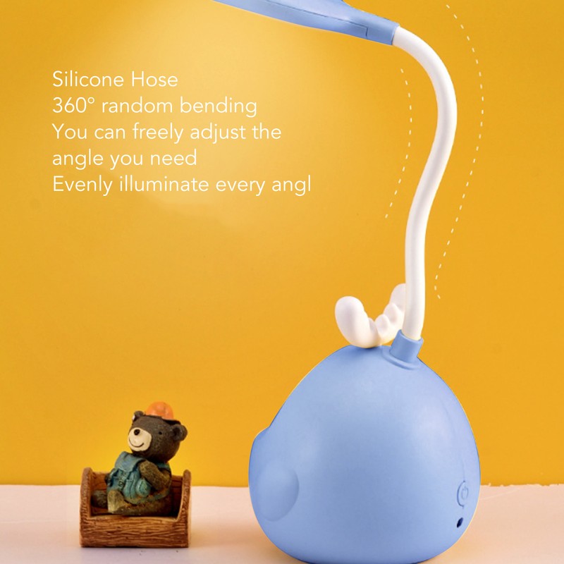 LED Desk Lamp Eye Protection Gentle Uniform Lighting Flexible Hose