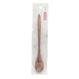 Ishida Long Spoon, Lacquer, Painted Wooden (Natural Wood), Body Size: 7.1 x 1.1 x 0.3 inches (18 x 2.8 x 0.8 cm)