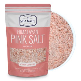 Pink Himalayan Salt, Fine Grain for Table Shakers, 14 oz Bag