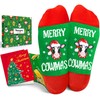 HAPPYPOP Christmas Gifts for Kids - Cow Print Christmas Stockings