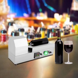 PVC Capsule Heat Shrinker, 1000W 110V Thermostatic Wine Bottle Cap Wrap Heat Shrinking Machine, Bottle Sleeve Shrink Sealing Machine with Digital Display, for 70mm/2.75" PVC Capsules