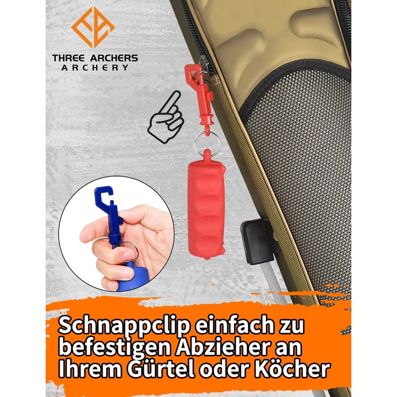 THREE ARCHERS Archery Arrow Puller Pack of 2 Rubber Arrow