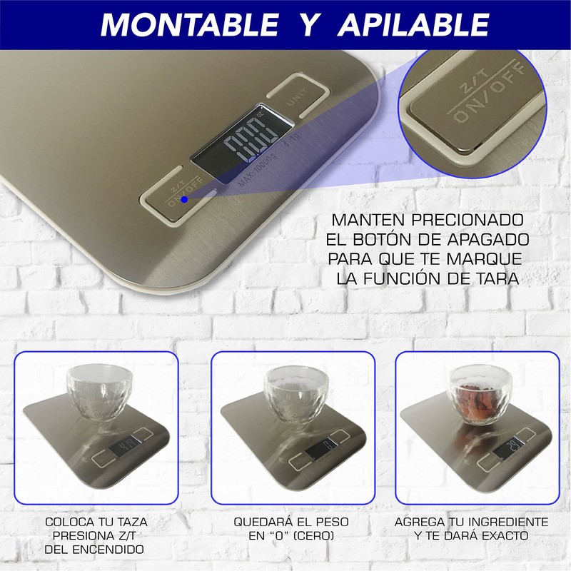 CHIC-FANTASY Báscula de Cocina Digital Multi Escala (Oz, ml, gr)