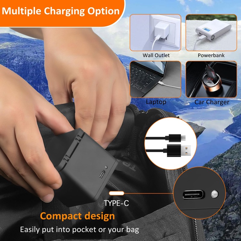 JHTC Hero 11 Battery Hero 9/10/11/12 Battery Rechargeable 3 *