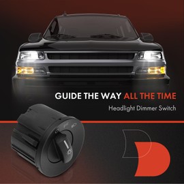 A-Premium Headlight Switch Instrument Panel Headlamp Dimmer Switch Compatible with Ford Fusion 2010-2012, Mustang 2010-2014, Fiesta 2014/2016/2018-2019 & Lincoln MKZ 2010-2011 & Mercury Milan