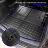 Rongtaod Cargo Mat Compatible with 2020-2025 2026 Ford Explorer 6&7