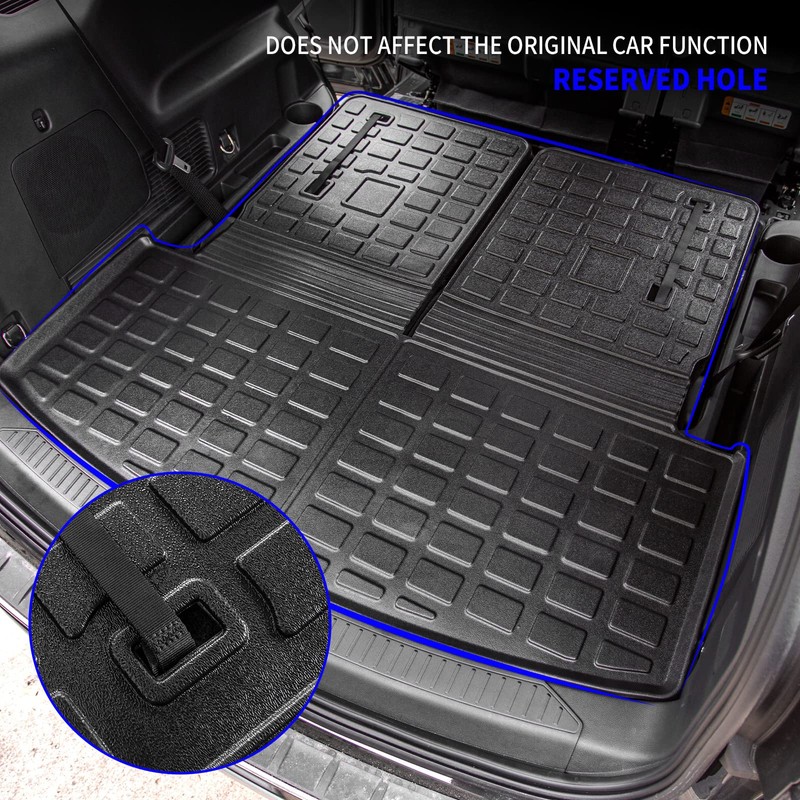 Rongtaod Cargo Mat Compatible with 2020-2025 2026 Ford Explorer 6&7