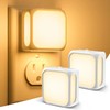 UNILAMPRO Night Lights Plug into Wall 2 Pack, Bright Night