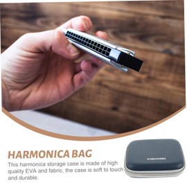 ibasenice Harmonica Bag Eva Harmonica Case Harmonica Storage Custom Harmonica Case 10-hole Harmonica Case Harmonica Cases Harmonica Neck Holder Shockproof Portable Travel Storage Box