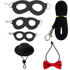 Bearded Dragon Harness and Leash Set, 3 Adjustable Leather Harnesses with Traction Rope, Hat and Bandana for Small Reptiles, Ferrets and Other Exotic Pets