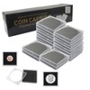 Waziaqoc 20 Pack Coin Snap Holders, 5 Sizes (20/25/30/35/40mm)
