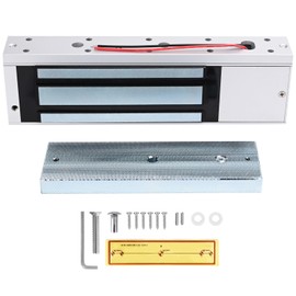 Mag Lock 500KG/1200LBS of Magnetic Holdings Force Electromagnetic Commercial Lock 12V, LED Indicator When Closed NO/NC Options,for Access Control System