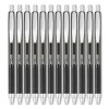 Pen+Gear Retractable Gel Ink Pens, Medium point, 0.7mm, Black Ink,
